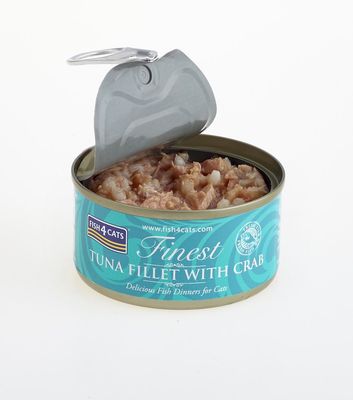Fish4Cats Konzerva pro kočky Finest tuňák s krabem 70 g