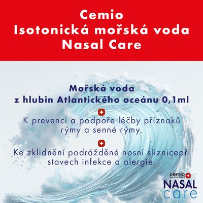 Cemio Nasal Care Isotonická mořská voda 30 ml