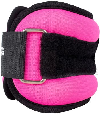 Acra Závaží na zápěstí/kotníky růžová 2 x 0.5 kg
