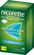 Nicorette Icemint Gum 4mg léčivá žvýkací guma pro odvykání kouření 105 ks