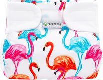 T-Tomi Ortopedické abdukční kalhotky - suchý zip, flamingo 3-6 kg