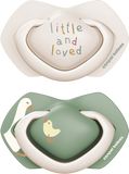 Canpol babies Dudlík silikonový symetrický Light touch Goose 6-18m, 2 ks