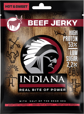 Indiana Jerky Hovězí Hot&Sweet 25 g