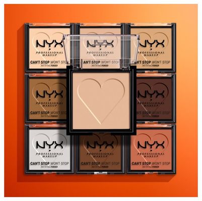 NYX Professional Makeup Can't Stop Won't Stop Mattifying Powder Kompaktní pudr - 03 Light Medium 6 g