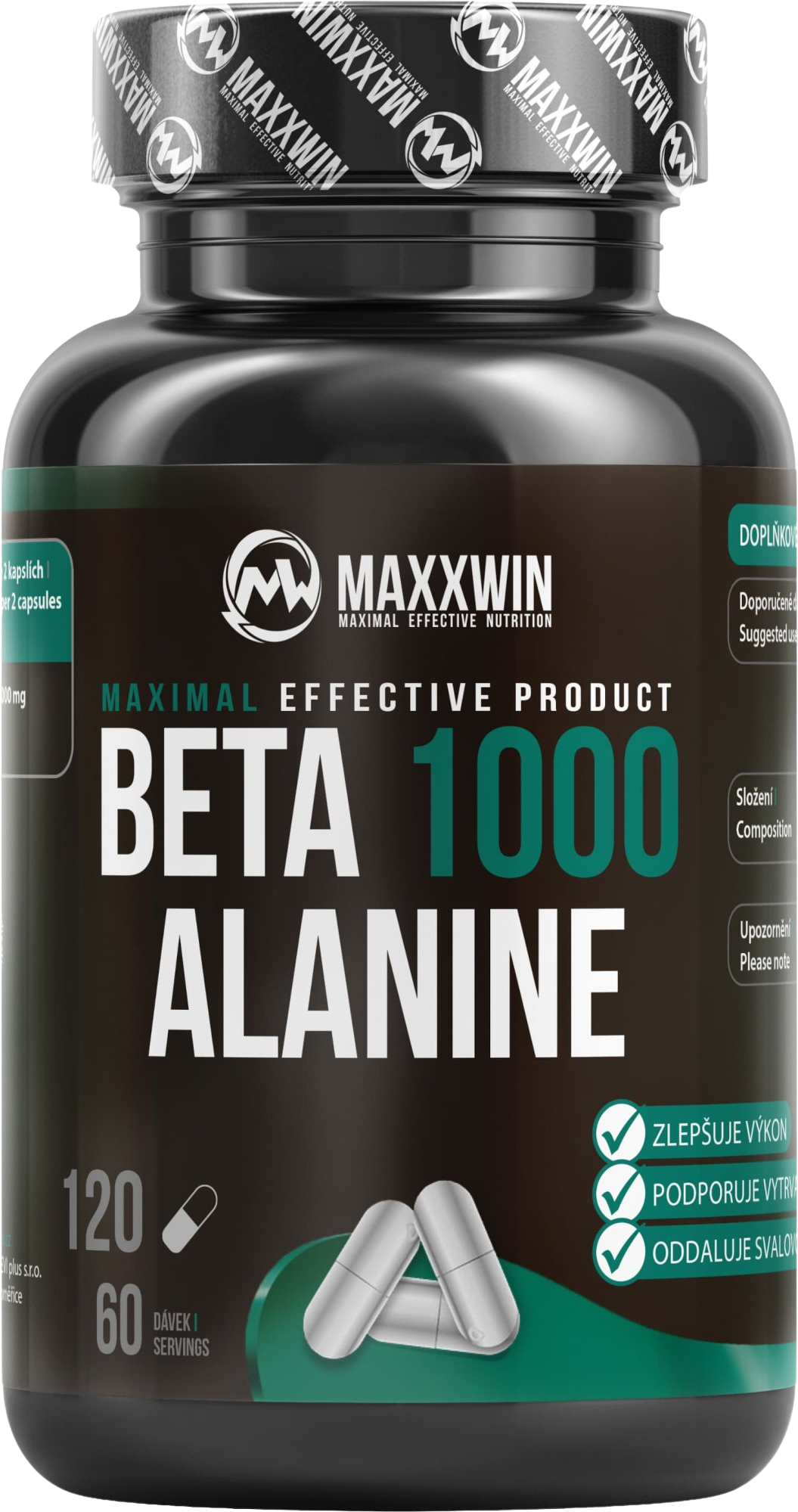 Maxxwin Beta alanine 1000, 120 kapslí