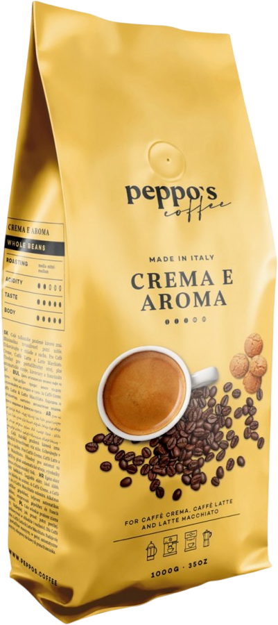 Peppo's Zrnková káva Crema e Aroma 1 kg