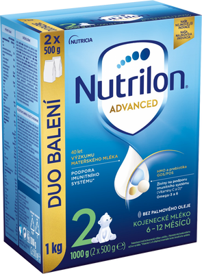 Nutrilon dvanced 2 pokračovací kojenecké mléko 1000 g