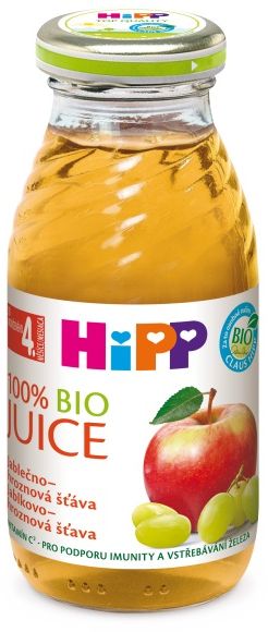 HiPP BIO šťáva jablečno-hroznová 200 ml