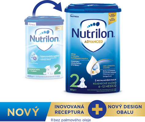Nutrilon Advanced 2 pokračovací kojenecká mléka 6 x 800 g