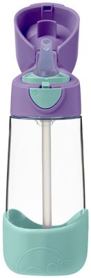 B.box Lahev na pití s brčkem - lilac pop 450ml