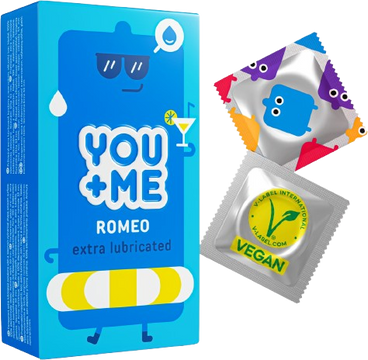 You Me Romeo kondomy se zvýšenou dávkou lubrikace 12 ks