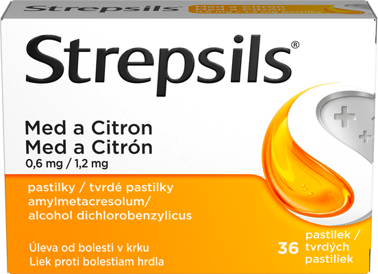 Strepsils Med a Citron 36 pastilek