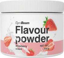 GymBeam Flavour powder jahodový krém 250 g