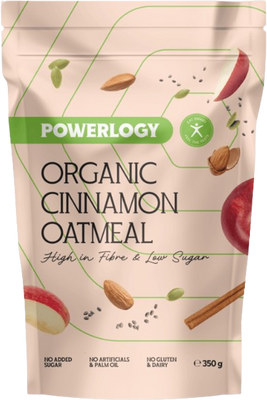Powerlogy Organic Cinnamon Oatmeal 350 g
