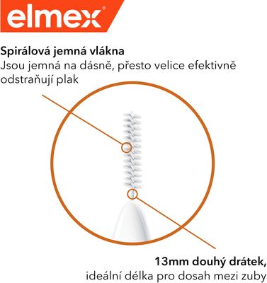 Elmex Mezizubní kartáček ISO 0 - 0.4 mm 8 ks