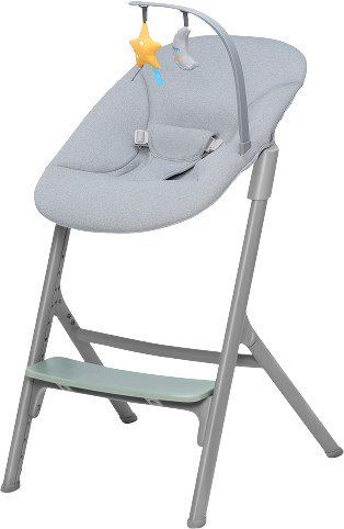 Kinderkraft Select Set jídelní židlička Livy Olive Green + lehátko Calmee, Premium 82 cm