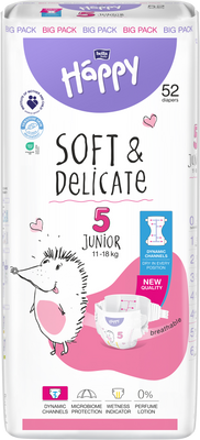 Bella Baby Happy Soft&Delicate Junior 52 ks