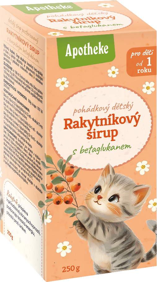 Apotheke Sirup dětský Rakytníkový s betaglukanem 250 g