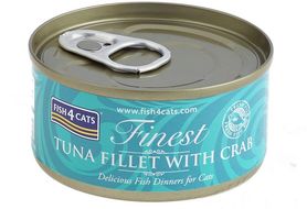Fish4Cats Konzerva pro kočky Finest tuňák s krabem 70 g