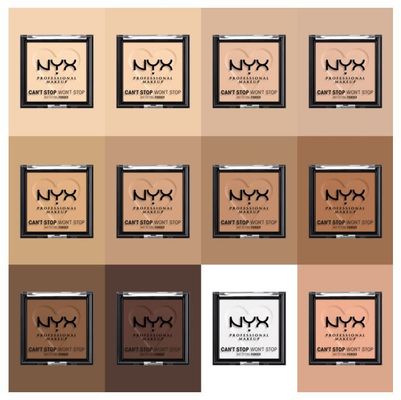 NYX Professional Makeup Can't Stop Won't Stop Mattifying Powder Kompaktní pudr - 03 Light Medium 6 g