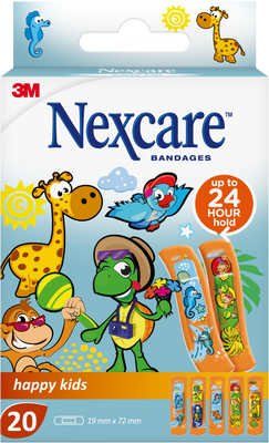 3M Nexcare Happy Kids náplast ZOO 20 ks