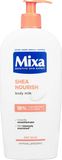 Mixa Shea Nourish vyživující tělové mléko s bambuckým máslem pro velmi suchou pokožku 400 ml