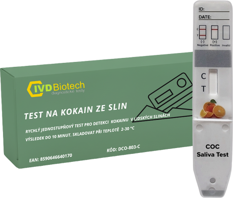 AllTest Drogový test na kokain ze slin (COC)