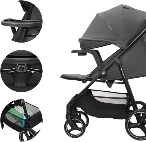 Kinderkraft Kočárek sportovní Trig 3 Granite grey 82 cm
