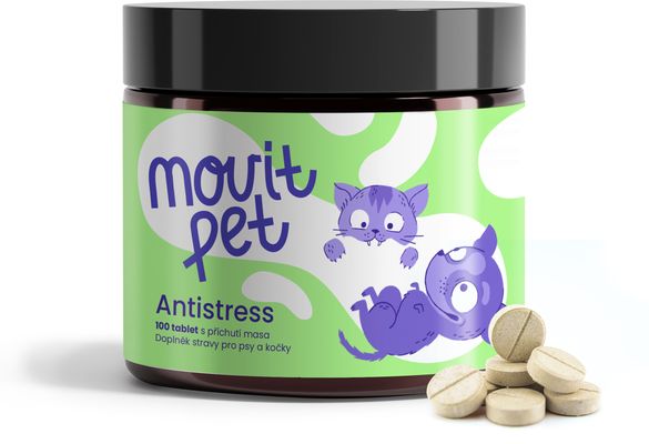 MOVit Energy PET Antistress s příchutí masa 100 tablet