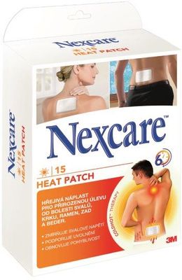 3M Nexcare Hřejivá náplast 95x130mm 15 ks