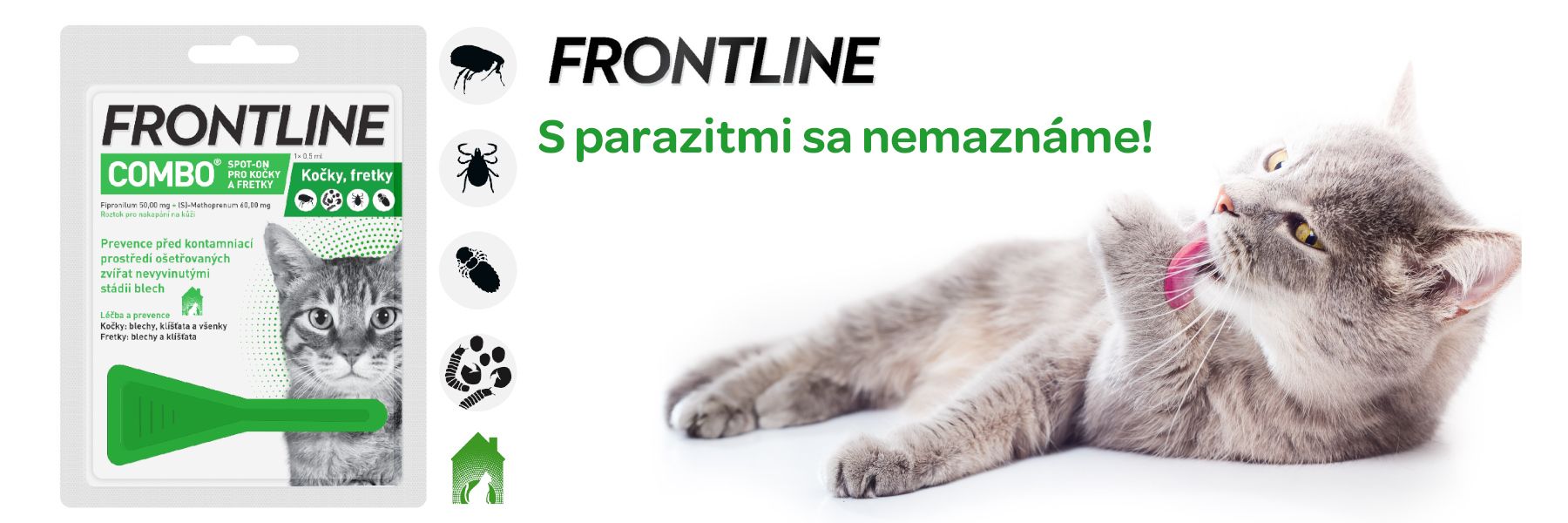 Frontline Combo Spot-On pre mačky a fretky