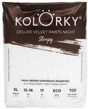 Kolorky DELUXE VELVET PANTS NIGHT Sleepy vel. XL (12-16 kg) 17 ks