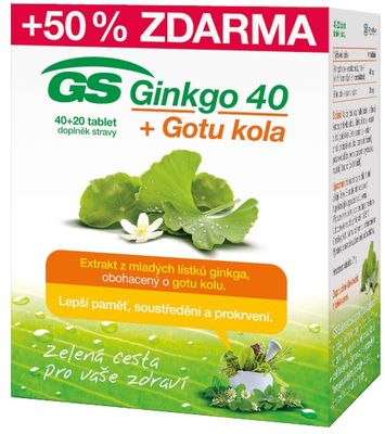 GS Ginkgo 40 + Gotu kola 60 tablet