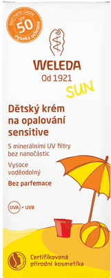Weleda Dětský krém na opalování sensitive SPF50 50 ml