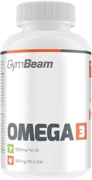 GymBeam Omega 3 bez příchuti 120 kapslí