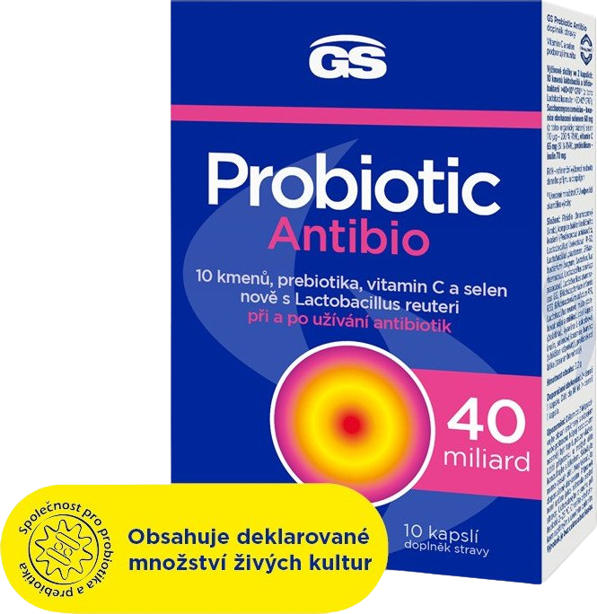 GS Probiotic Antibio 10 kapslí