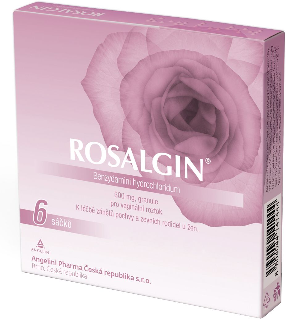 Rosalgin 500 mg, granule pro vaginální roztok, sáčky 6 ks