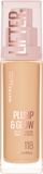 Maybelline New York Lifter Foundation 118, rozjasňující make-up Plump & Glow 30 ml