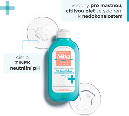 Mixa Čisticí pleťová voda bez alkoholu 200 ml