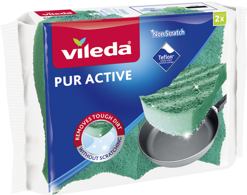 Vileda PUR Active Houbička střední 2 ks