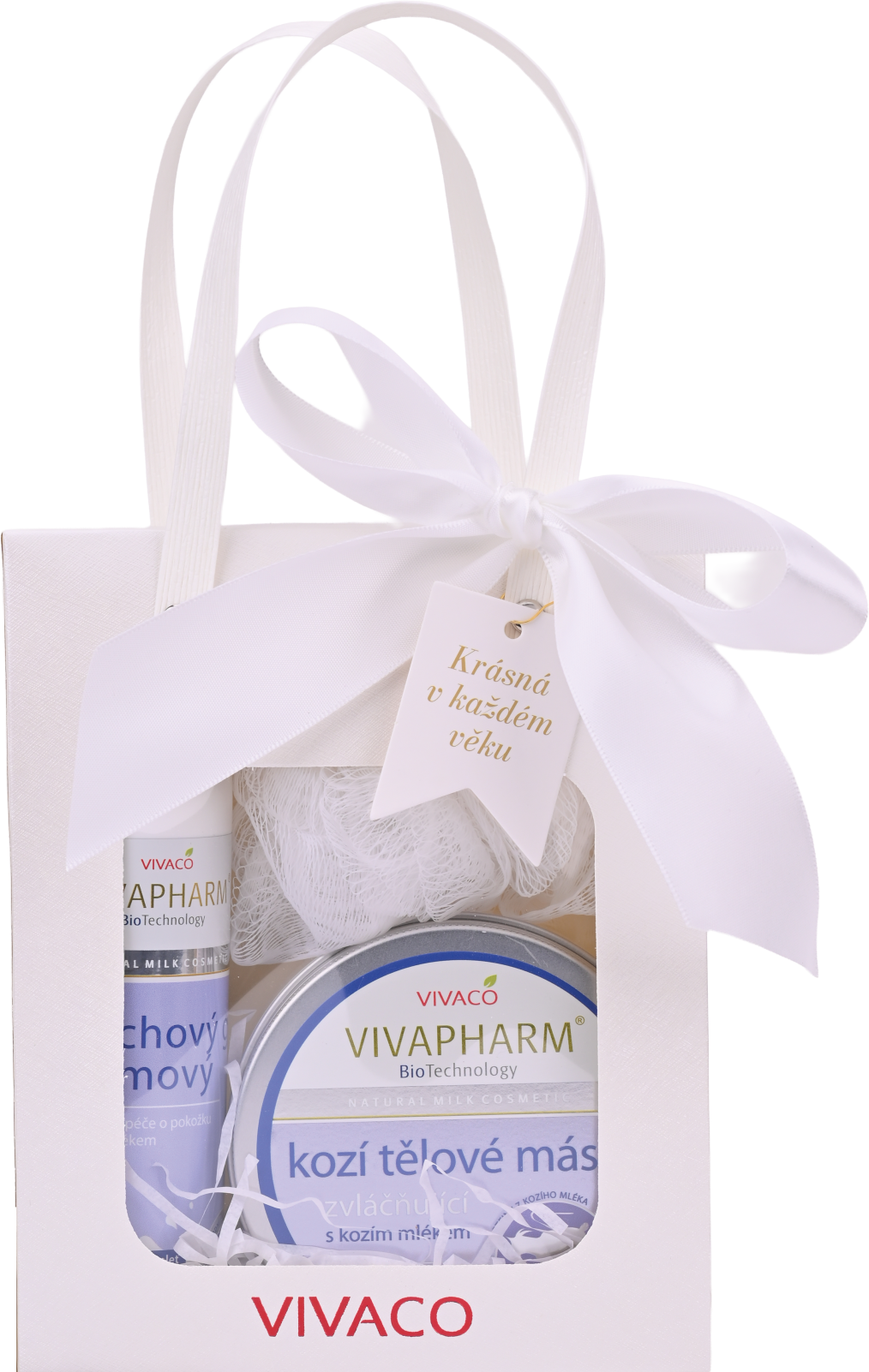 Vivaco Dárková kazeta koza sprchový gel + tělové máslo + dárek