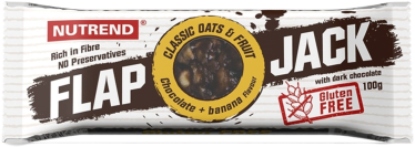 Nutrend Flap Jack Gluten Free Čokoláda, banán 100 g