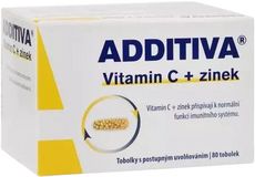Additiva Vitamin C + zinek 80 tobolek