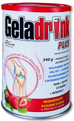 Geladrink Plus jahoda 340 g