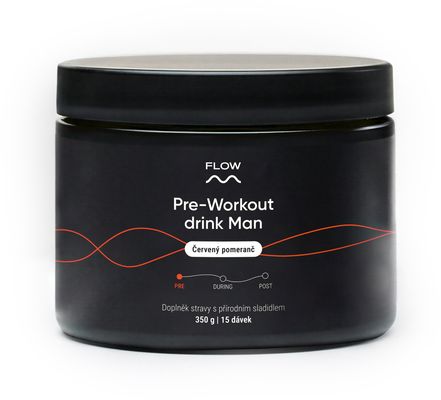 Flow Preworkout Man (červený pomeranč)
