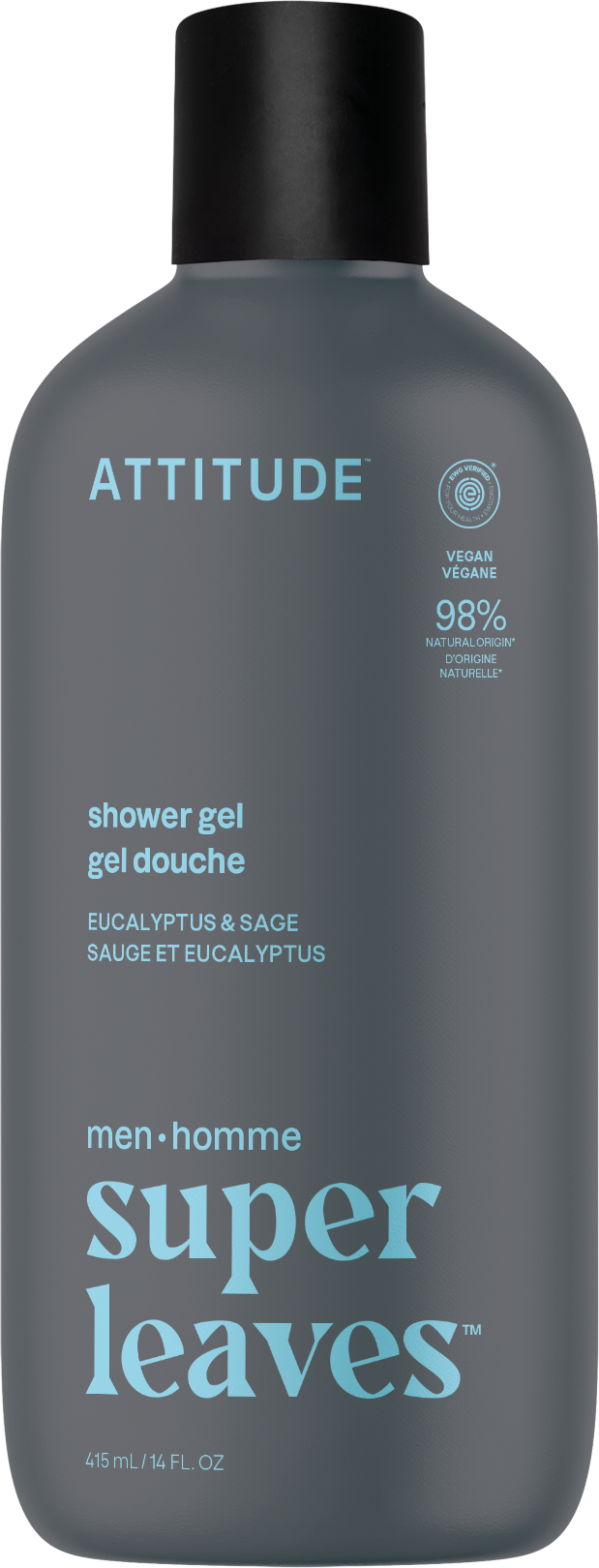 Attitude Pánský sprchový gel Super leaves Eukalyptus a Šalvěj 415 ml