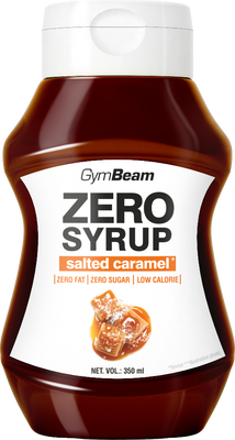 GymBeam Bezkalorický sirup slaný karamel 350 ml