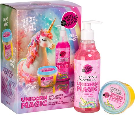 Organic Shop Skin Super Good Unicorn Magic Enchanted Glow Body Set