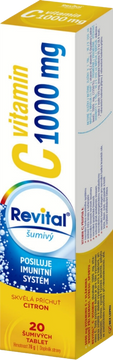 Revital C vitamin 1000 mg Citron 20 šumivých tablet