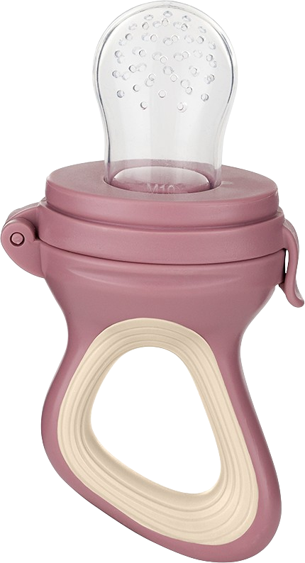 Petite&Mars Dudlík silikonový na krmení Fruzi Rose&Sand 6m+